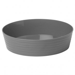 American Metalcraft B12G Del Mar 3.7 Qt. Round Gray Plastic Stackable Serving Bowl American Metalcraft B12G Del Mar 3.7 Qt. Round Gray Plastic Stackable Serving Bowl