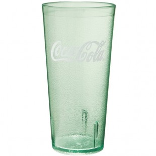 GET 6624-JC 24 oz. Jade Coca-Cola® SAN Plastic Pebbled Tumbler - 72/Case GET 6624-JC 24 oz. Jade Coca-Cola® SAN Plastic Pebbled Tumbler - 72/Case