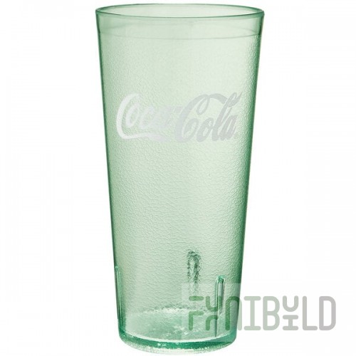 GET 6624-JC 24 oz. Jade Coca-Cola® SAN Plastic Pebbled Tumbler - 72/Case