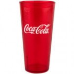 GET 6624-JC 24 oz. Jade Coca-Cola® SAN Plastic Pebbled Tumbler - 72/Case