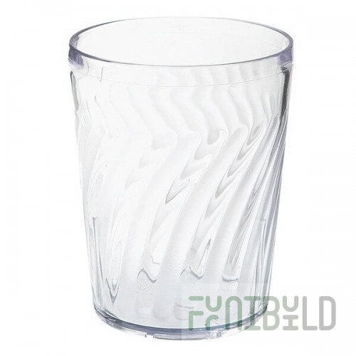 GET 2211-1-CL Tahiti 12 oz. Clear Customizable SAN Plastic Short Tumbler - 72/Case