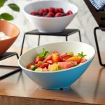 GET B-790-KL Keywest 1.9 Qt. Keylime Slanted Melamine Bowl - 6/Case