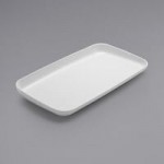 American Metalcraft LFTBW9 Lift 68 oz. White Slanted Melamine Bowl