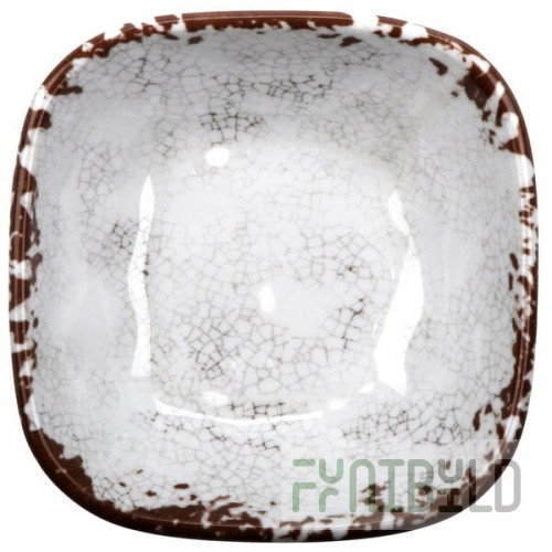 GET SB-5-FM French Mill 5 oz. Square Melamine Bowl - 48/Case