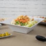 GET ML-245-W 3.8 Qt. White Siciliano Square Bowl - 3/Case GET ML-245-W 3.8 Qt. White Siciliano Square Bowl - 3/Case