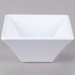 GET ML-245-W 3.8 Qt. White Siciliano Square Bowl - 3/Case GET ML-245-W 3.8 Qt. White Siciliano Square Bowl - 3/Case