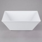 GET ML-245-W 3.8 Qt. White Siciliano Square Bowl - 3/Case GET ML-245-W 3.8 Qt. White Siciliano Square Bowl - 3/Case