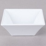 GET ML-245-W 3.8 Qt. White Siciliano Square Bowl - 3/Case GET ML-245-W 3.8 Qt. White Siciliano Square Bowl - 3/Case