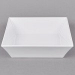 GET ML-245-W 3.8 Qt. White Siciliano Square Bowl - 3/Case GET ML-245-W 3.8 Qt. White Siciliano Square Bowl - 3/Case