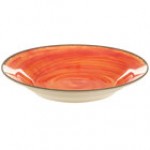 Carlisle 5400315 Mingle 28.5 oz. Aqua Melamine Rimmed Soup Bowl - 6/Case