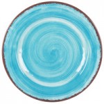 Carlisle 5400315 Mingle 28.5 oz. Aqua Melamine Rimmed Soup Bowl - 6/Case