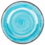Carlisle 5400315 Mingle 28.5 oz. Aqua Melamine Rimmed Soup Bowl - 6/Case