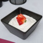 American Metalcraft FSMEL53 Endurance 23 oz. Square Melamine Serving Bowl - Black Faux Slate American Metalcraft FSMEL53 Endurance 23 oz. Square Melamine Serving Bowl - Black Faux Slate