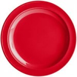 Acopa Foundations 13 oz. Red Narrow Rim Melamine Grapefruit Bowl - 12/Case