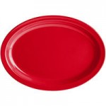 Acopa Foundations 13 oz. Red Narrow Rim Melamine Grapefruit Bowl - 12/Case