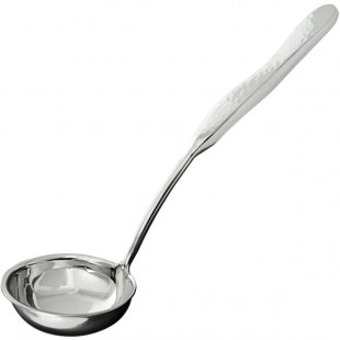 GET BSPD-08 2 oz. Solid Stainless Steel Soup Ladle with Hammered Finish GET BSPD-08 2 oz. Solid Stainless Steel Soup Ladle with Hammered Finish