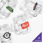 Acopa Rustic Charm 4.75 oz. Customizable Mini Mason Jar with Handle - 12/Case Acopa Rustic Charm 4.75 oz. Customizable Mini Mason Jar with Handle - 12/Case