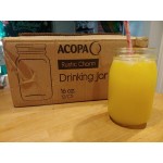 Acopa Rustic Charm 4.75 oz. Customizable Mini Mason Jar with Handle - 12/Case Acopa Rustic Charm 4.75 oz. Customizable Mini Mason Jar with Handle - 12/Case