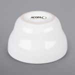 Acopa 6 oz. Bright White Rolled Edge Stoneware Bouillon Cup - 36/Case Acopa 6 oz. Bright White Rolled Edge Stoneware Bouillon Cup - 36/Case