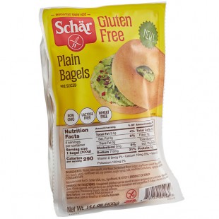 Schar Gluten-Free Plain Pre-Sliced Bagel 4-Count - 4/Case Schar Gluten-Free Plain Pre-Sliced Bagel 4-Count - 4/Case