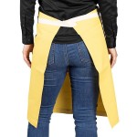 Uncommon Chef 3117 Egg Customizable 100% Cotton Canvas Moxie Waist Apron with Natural Webbing and 3 Pockets - 24