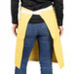 Uncommon Chef 3117 Egg Customizable 100% Cotton Canvas Moxie Waist Apron with Natural Webbing and 3 Pockets - 24