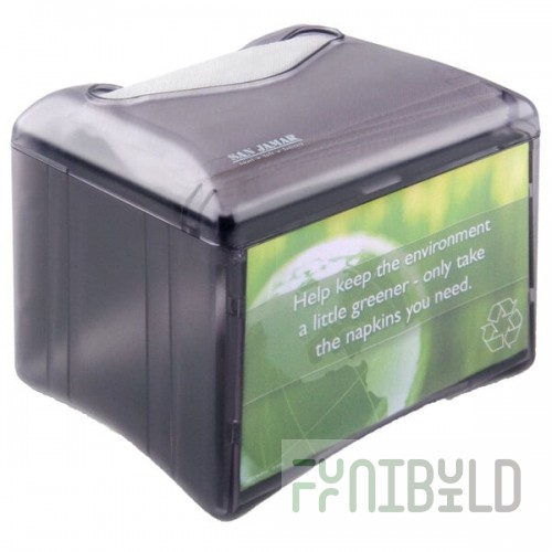 San Jamar H4005TBK Venue Tabletop Fullfold Napkin Dispenser