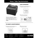 San Jamar H4005TBK Venue Tabletop Fullfold Napkin Dispenser