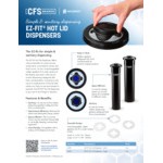 San Jamar EZ-Fit® In-Counter Lid Dispenser for 3 3/4