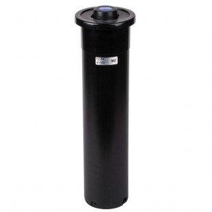 San Jamar C2410CBK EZ-Fit® In-Counter 8 - 46 oz. Cup Dispenser with Black Gasket - 23 1/4