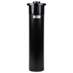 San Jamar C2410CBK EZ-Fit® In-Counter 8 - 46 oz. Cup Dispenser with Black Gasket - 23 1/4