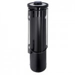 San Jamar C2410CBK EZ-Fit® In-Counter 8 - 46 oz. Cup Dispenser with Black Gasket - 23 1/4