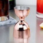 Barfly® M37006CP 1 oz. & 2 oz. Copper-Plated Heavy-Duty Straight Rim Bell Jigger Barfly® M37006CP 1 oz. & 2 oz. Copper-Plated Heavy-Duty Straight Rim Bell Jigger