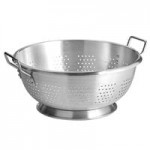 Carlisle 60278 Signature Select Dura-Ware 8 Qt. Aluminum Colander with Base and Handles