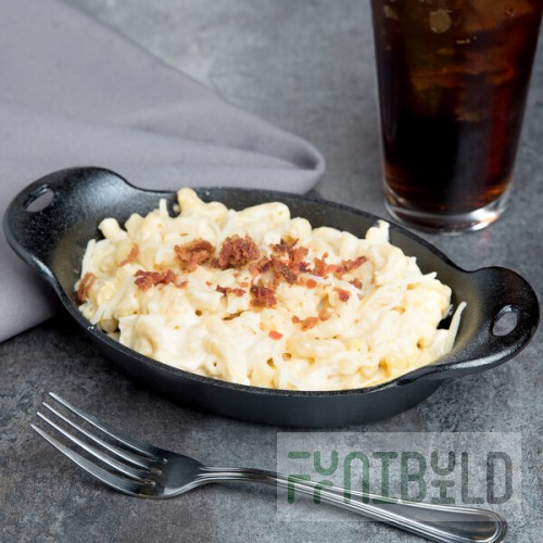 Lodge HM16OS 16 oz. Pre-Seasoned Heat-Treated Mini Cast Iron Oval Casserole Dish