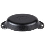 Lodge HM16OS 16 oz. Pre-Seasoned Heat-Treated Mini Cast Iron Oval Casserole Dish