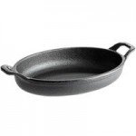 Lodge HM16OS 16 oz. Pre-Seasoned Heat-Treated Mini Cast Iron Oval Casserole Dish