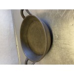 Valor 18 oz. Pre-Seasoned Mini Cast Iron Casserole Dish with Rustic Chestnut Finish Rubberwood Underliner