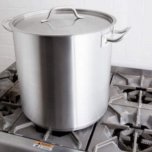 Vollrath 3509 Optio 38 Qt. Stainless Steel Stock Pot with Cover Vollrath 3509 Optio 38 Qt. Stainless Steel Stock Pot with Cover