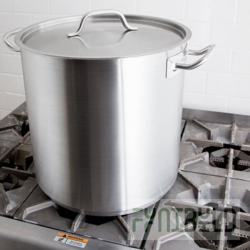 Vollrath 3509 Optio 38 Qt. Stainless Steel Stock Pot with Cover