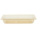 Vollrath 9054410 Super Pan® 1/2 Size Long Amber High Heat Plastic Food Pan - 4 Vollrath 9054410 Super Pan® 1/2 Size Long Amber High Heat Plastic Food Pan - 4