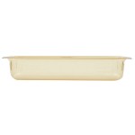 Vollrath 9054410 Super Pan® 1/2 Size Long Amber High Heat Plastic Food Pan - 4 Vollrath 9054410 Super Pan® 1/2 Size Long Amber High Heat Plastic Food Pan - 4