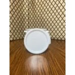 Choice 12, 18, and 22 Qt. White Round Polypropylene Food Storage Container Lid Choice 12, 18, and 22 Qt. White Round Polypropylene Food Storage Container Lid