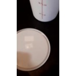 Choice 12, 18, and 22 Qt. White Round Polypropylene Food Storage Container Lid Choice 12, 18, and 22 Qt. White Round Polypropylene Food Storage Container Lid