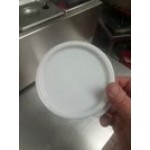 Choice 12, 18, and 22 Qt. White Round Polypropylene Food Storage Container Lid Choice 12, 18, and 22 Qt. White Round Polypropylene Food Storage Container Lid