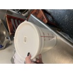 Choice 12, 18, and 22 Qt. White Round Polypropylene Food Storage Container Lid Choice 12, 18, and 22 Qt. White Round Polypropylene Food Storage Container Lid