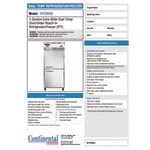 Continental Refrigerator 1RFXNSS-HD 36 1/4 Continental Refrigerator 1RFXNSS-HD 36 1/4