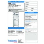 Continental Refrigerator 1FESNSS-HD 28 1/2