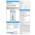 Continental Refrigerator 2RSES-N-SS 36 Continental Refrigerator 2RSES-N-SS 36