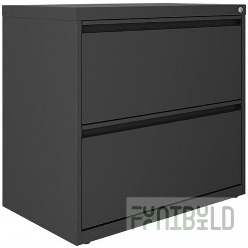 Scratch and Dent Hirsh 24084 SOHO Charcoal Two-Drawer Lateral 101 File Cabinet - 30